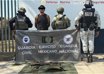 EN MICHOACÁN, SE DETUVO A CUATRO PERSONAS, SE ASEGURARON ARMAS DE FUEGO Y ARTEFACTOS EXPLOSIVOS IMPROVISADOS