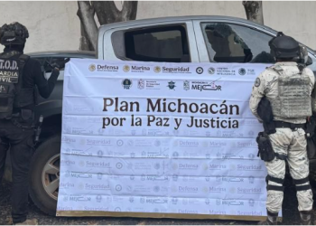 Plan Paricutín: SSP y GN aseguran armas de fuego y vehículo robado en Morelia