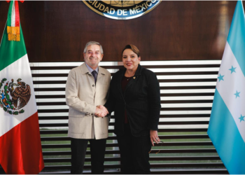 Recibe canciller De la Fuente a la presidenta de Honduras, Xiomara Castro, quien realiza visita oficial a México