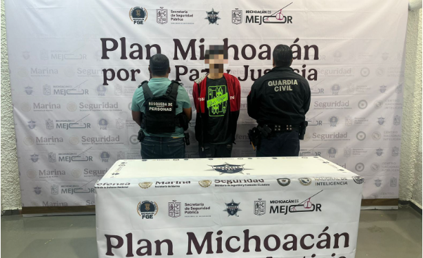 SSP detiene a un hombre en posesión de 74 dosis de metanfetamina en Morelia