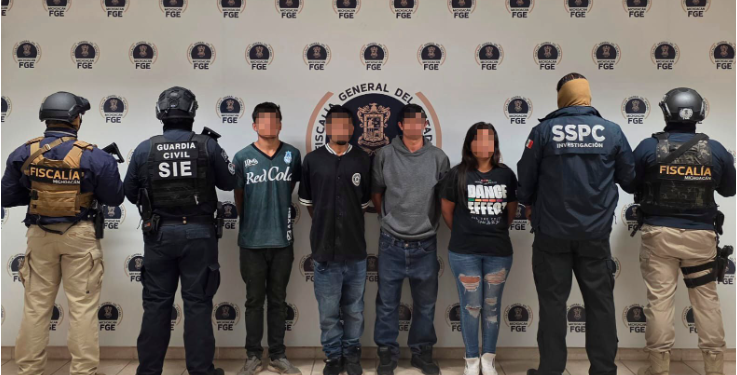 SSP, SSPC y FGE rescatan víctima privada de la libertad y detienen a 4 implicados