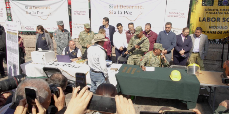 Avanza en Michoacán estrategia de desarme con resultados en Morelia y Zamora