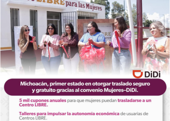 Michoacán, primer estado en brindar traslado seguro tras acuerdo entre Seimujer y DiDi