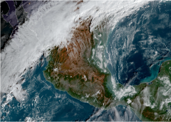 Jueves, con lluvias fuertes debido a la interacción de diversos sistemas meteorológicos.