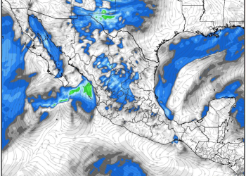 Viernes, con lluvias dispersas y aire polar sobre diversas regiones de México.