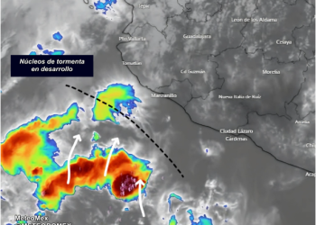 ¿Preparados para la lluvia? Las imágenes más recientes de satélite muestran el desarrollo de núcleos de tormenta, con potencial de ingresar en las próximas horas en el occidente.