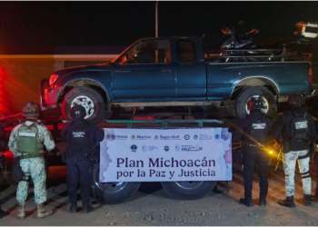 Con Plan Paricutín, dos detenidos y aseguradas armas, droga y combustible en Sahuayo y Tingambato