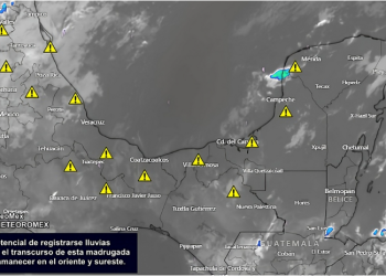 ¡Toma tus precauciones! En las próximas horas se incrementarán las lluvias sobre el oriente y sureste de México.