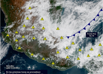 ALERTA: Las lluvias continuarán y se intensificarán en las próximas horas debido a la interacción del sistema frontal y la corriente subtropical.