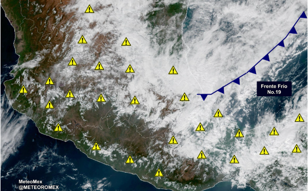 ALERTA: Las lluvias continuarán y se intensificarán en las próximas horas debido a la interacción del sistema frontal y la corriente subtropical.