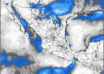Miércoles, disminuirán las lluvias y un nuevo sistema frontal ingresará rápidamente a México.