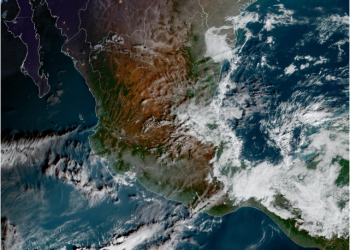 Jueves, con lluvias y tormentas dispersas con temperaturas templadas sobre México.