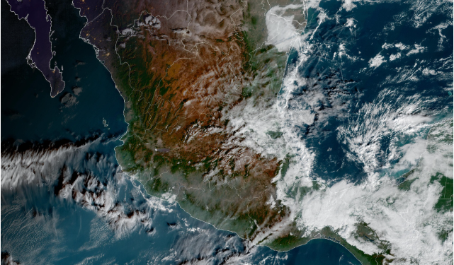 Jueves, con lluvias y tormentas dispersas con temperaturas templadas sobre México.