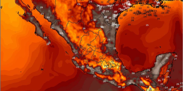 Jueves, con lluvias dispersas y temperaturas contrastantes en gran parte de México.