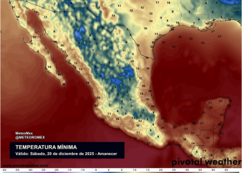 ¡Abrígate muy bien! Por tercer día consecutivo tendremos temperaturas muy frías en las próximas horas en México.