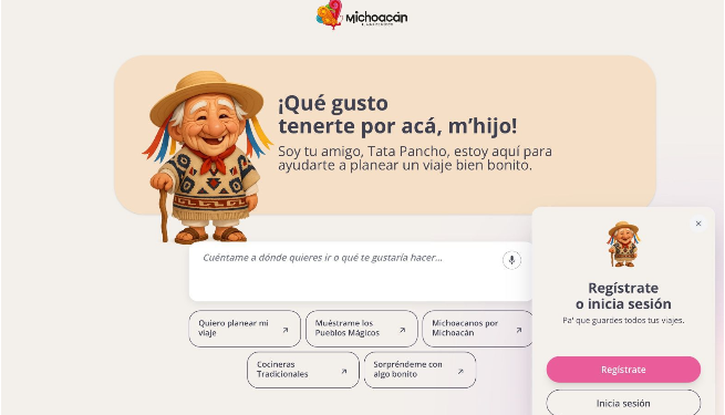 Planea tu viaje por Michoacán de forma segura y gratuita con Tata Pancho