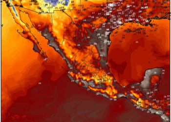 Domingo, con tiempo estable y caluroso previo al ingreso de un nuevo sistema frontal en México.