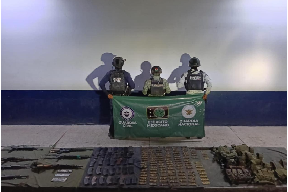 Asegurados en 2025 más de mil 600 explosivos y 700 armas: SSP