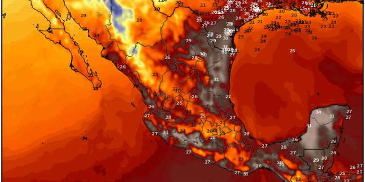 Jueves, con temperaturas calurosas en gran parte de México; no se descartan lluvias aisladas y viento.