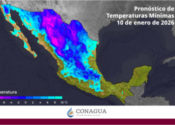 De acuerdo con @conagua_clima, estas son las temperaturas mínimas previstas para hoy: