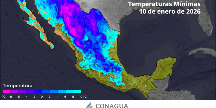 De acuerdo con @conagua_clima, estas son las temperaturas mínimas previstas para hoy: