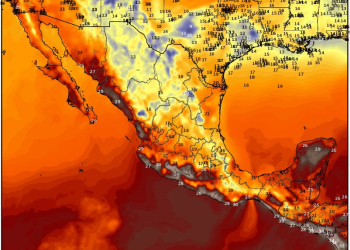 Martes, con disminución de las lluvias mientras el aire polar-ártico se modifica en México.
