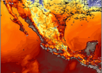 Miércoles, con lluvias fuertes y temperaturas templadas a calurosas en México.