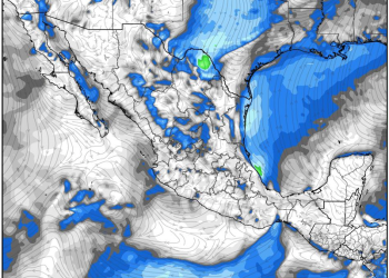 Viernes, con lluvias fuertes a muy fuertes debido al ingreso de humedad sobre México.