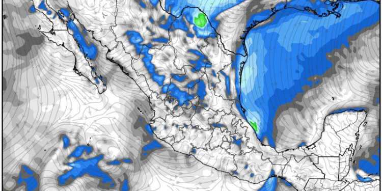 Viernes, con lluvias fuertes a muy fuertes debido al ingreso de humedad sobre México.