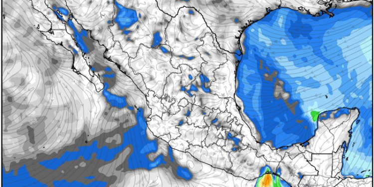 Martes, con lluvias fuertes a muy fuertes con presencia de aire ártico modificado en gran parte de México.