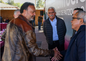 Julio Arreola reafirma coordinación para la defensa del Lago de Pátzcuaro