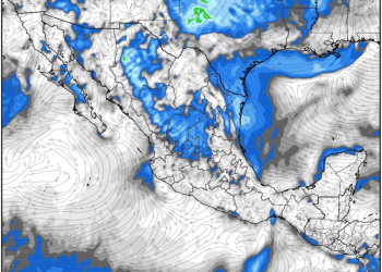 Viernes, con lluvias fuertes a muy fuertes debido a la aproximación de un sistema de baja presión en México.