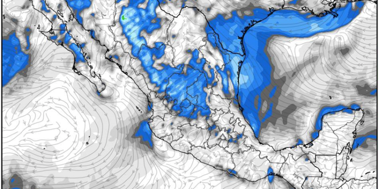 Viernes, con lluvias fuertes a muy fuertes debido a la aproximación de un sistema de baja presión en México.
