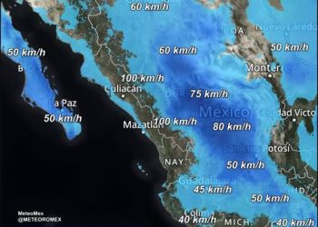 ¡Ten cuidado! En las próximas horas se incrementará rápidamente las rachas de viento en el norte, bajío, occidente y centro de México.