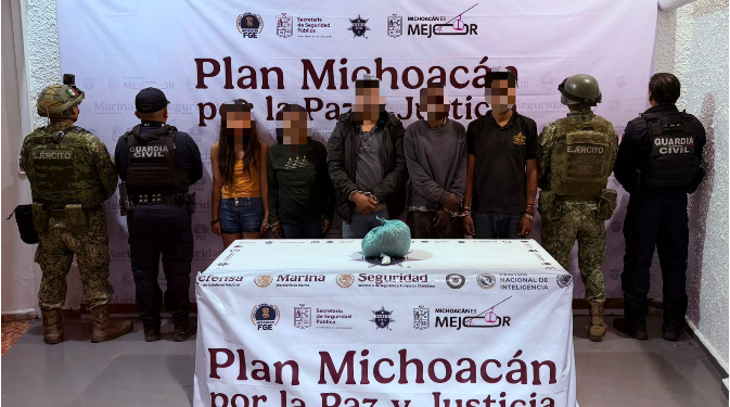 SSP detiene a 5, uno de ellos presunto integrante de banda que robaba vehículos en Morelia