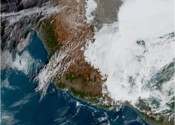Lunes, con lluvias fuertes a intensas, viento y aire ártico sobre México.