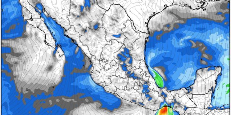 Miércoles, continuando las temperaturas templadas sobre gran parte de México.