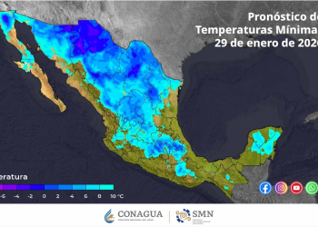 Para esta mañana, se pronostican temperaturas mínimas de: