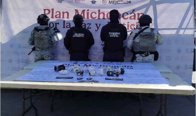 Cámaras de vigilancia ilegales aseguradas en Jacona: SSP