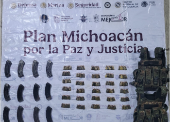 Asegurados 300 cartuchos útiles, 12 cargadores y equipo balístico en Tierra Caliente: SSP