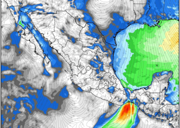 Sábado, con lluvias fuertes y aire ártico extendido en gran parte de México.