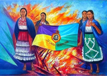 Nosotros somos p’urhépecha no tarascos, somos un pueblo en resistencia. Nosotros somos primero p’urhépecha y después mexicanos. Nosotros somos fuego, un pueblo guerrero
