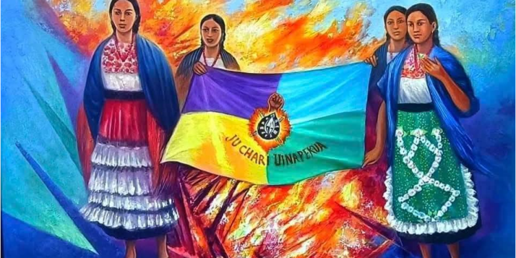 Nosotros somos p’urhépecha no tarascos, somos un pueblo en resistencia. Nosotros somos primero p’urhépecha y después mexicanos. Nosotros somos fuego, un pueblo guerrero