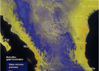 ¡NO BAJES LA GUARDIA! Nuevamente se pronostican temperaturas frías a muy frías en gran parte de México, debido a una masa de aire ártica.