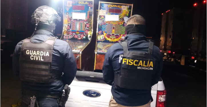 Aseguradas 107 máquinas tragamonedas en Maravatío: SSP