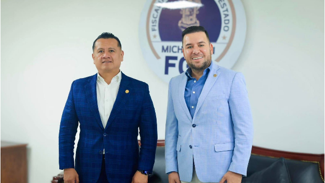 Busca Reyes Galindo mayor coordinación con la FGE para impulsar la justicia, la paz y el estado de Derecho en Michoacán