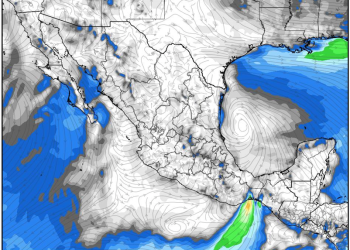 Viernes, disminuyendo las lluvias y con aire ártico modificándose en México.