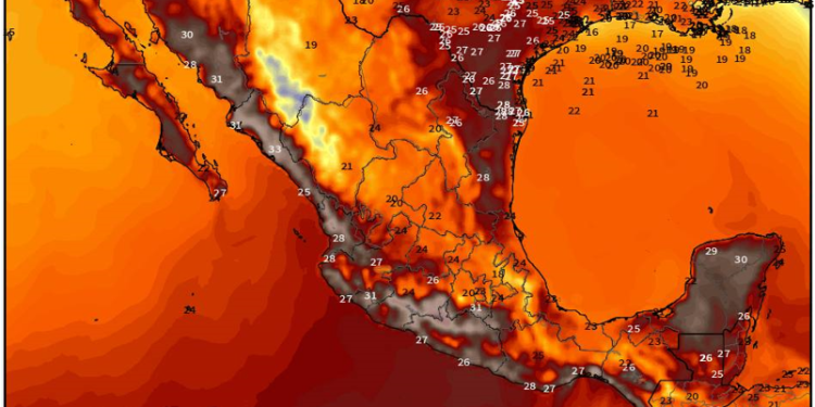 Domingo, con lluvias dispersas en la región norte mientras el tiempo estable predomina en el resto de México.