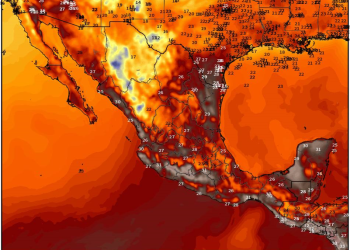 Martes, con lluvias dispersas y temperaturas cálidas a calurosas en gran parte de México.