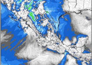 Viernes, con tiempo invernal en el noroeste de México debido a una nueva masa de aire frío.